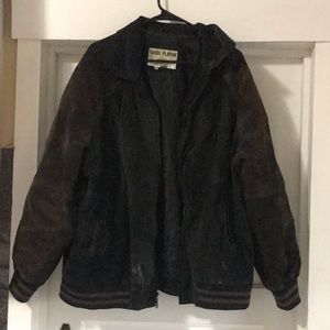 Serge Platini Genuine Leather Bomber Jacket